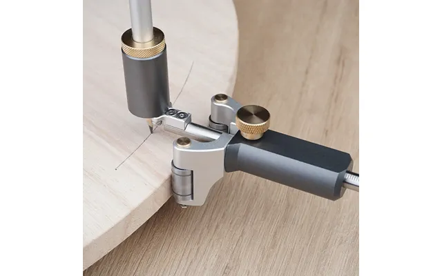 2 In 1 Woodworking Straight Line Linear Arc Scriber Tool With Pencil Scribe Tool Draw Circle Straight Tool