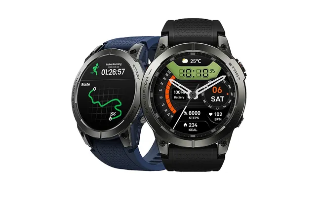 2024 World Premiere Zeblaze Stratos 3 Pro 1.43 Inch Hd Amoled Display Built-in Gps & Route Import Bluetooth Phone Calls