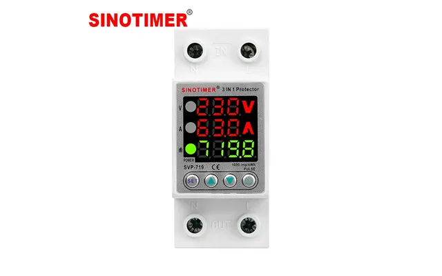 220v 40a 63a Adjustable Voltage Relay With Over Under Voltage Protection Over Current Limit Precision Wattmeter Energy M