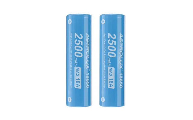 2pcs Astrolux E1825 18a 2500mah 3.7v 18650 Li-ion Battery Unprotected High Drain Rechargeable Lithium Power Cell For As