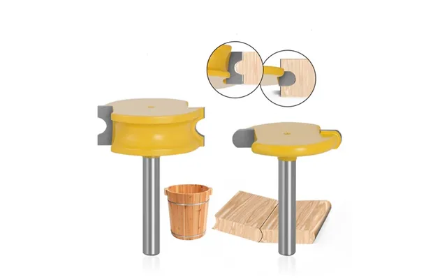 2pcs Canoe Flute And Bead Router Bit Set Precise Cutting Tool Ideal For Decorative Edges Long-lasting Performance 1 2 1