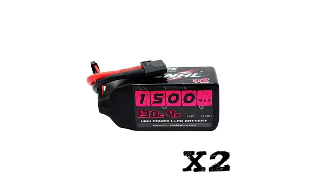 2pcs Cnhl Black Series V2.0 4s 14.8v 1500mah 130c Lipo Battery Xt60 Plug For 150-220mm 4 Inch Rc Drone Fpv Racing