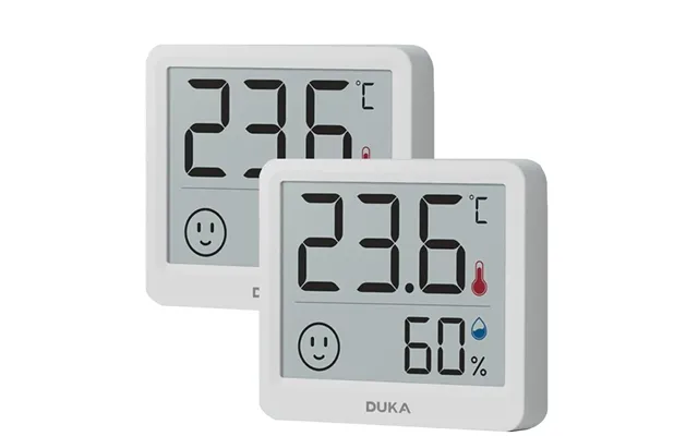 2pcs Duka Atuman Thmini Electronic Temperature And Humidity Meter High Precision Vertical Infant Room Thermometer Digita