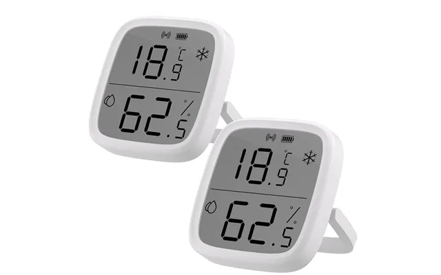 2pcs Sonoff Snzb-02d Lcd Smart Temperature Humidity Sensor App Real-time Monitoring Work With Zb Bridge-p Zb Dongle Ns