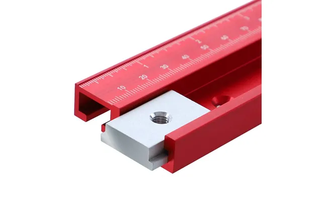 300-1220mm Red Aluminum Alloy 45 Type T-track Scale Woodworking T-slot Miter Track For Table Saw Router Table