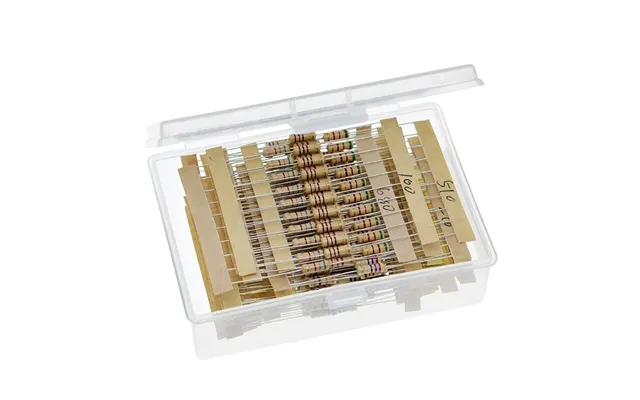 300pcs 30 Values Film Resistors Package 1 2w 5% 10r-1m Carbon Film Metal Resistors Assortment Kit Set