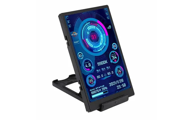 3.5 Inch Ips Type-c Secondary Screen Cpu Gpu Ram Hdd Monitoring Usb Display Freely Aida64 For Mini Itx Case Support Rasp