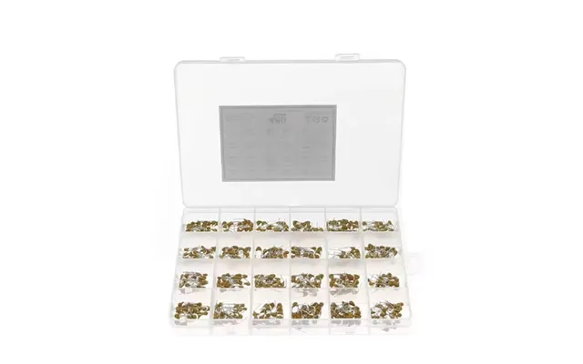480pcs Monolithic Ceramic Capacitor Assortment Kit 10pf-10uf 50v Fixed Capacitors High Temperature Â 10% Tolerance Ideal