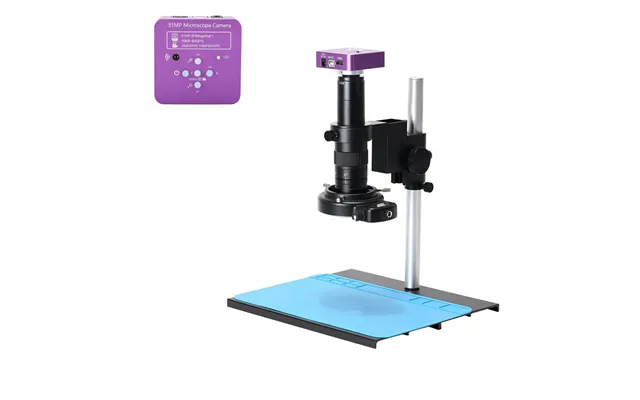 4k 51mp Hdmi Usb Industrial Digital Video Microscope Camera Monocular 180x Zoom C-mount Lens For Pcb Phone Repair Solder