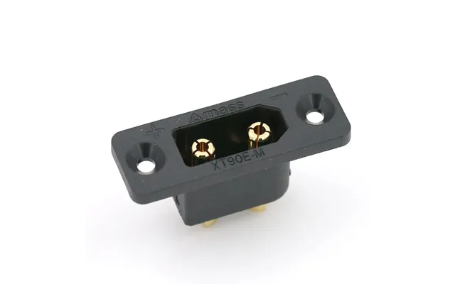 5 Pcs Amass Xt90e-m Xt90 Male Connector Plug With Fixing Mounting Hole