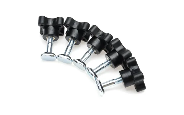 5pcs T-track Knob Kit W 7 Star Threaded For Woodworking Jigs And Fixtures