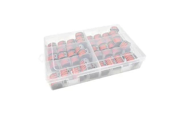 60pcs Electrical Wire Connector Boxed Quick Wiring Connector Electric Cable Terminal Block Pct-212 213 215 Push-in Termi