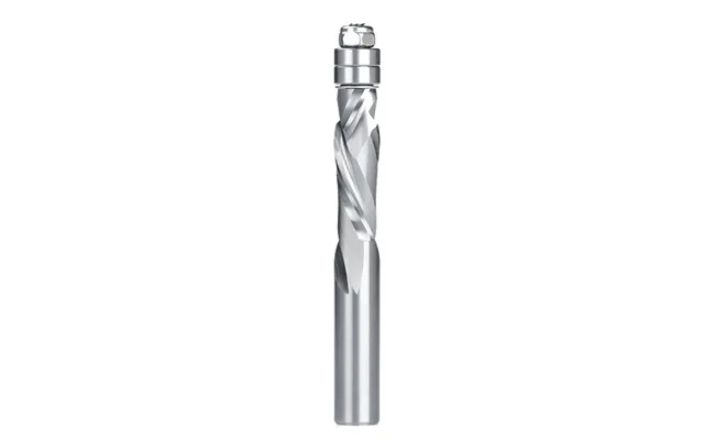 6.35 12.7mm Shank Double Guide Bearings Spiral Router Bits Carbide Trimming End Mill For Cnc Woodworking Cutting Tool