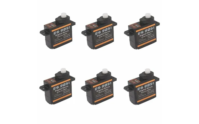 6pcs Emax Es9051 4.3g Digital Mini Servo For Rc Model