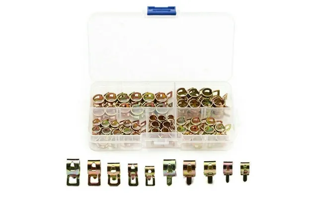 75pcs Assortment Spring Clip Hose Clamp Fastener Fuel Line Hose Water Pipe Air Tube Car Plumbing Fastener M6 M7 M8 M9 M1