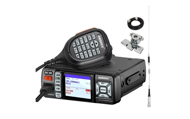 Abbree Ar-318 Walkie Talkie Mini Mobile Radio 25w U V Band Long Range Dual Mode Watch Voice Encryption Car Walkie Talkie
