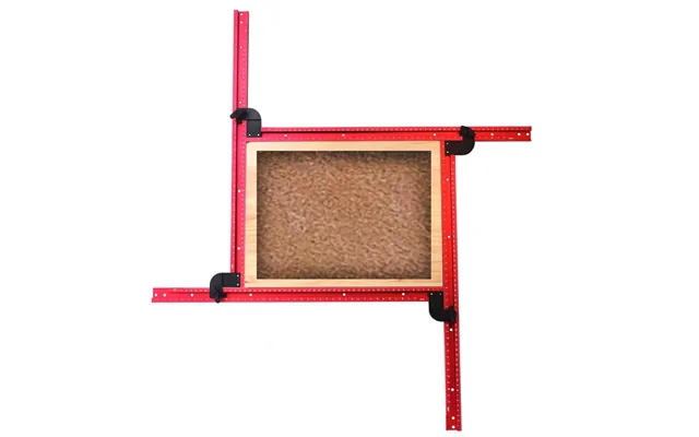 Adjustable Aluminum Router Jig Frame 53cm Square Router Template Guide 0-500mm Groove Router Jig For Woodworking