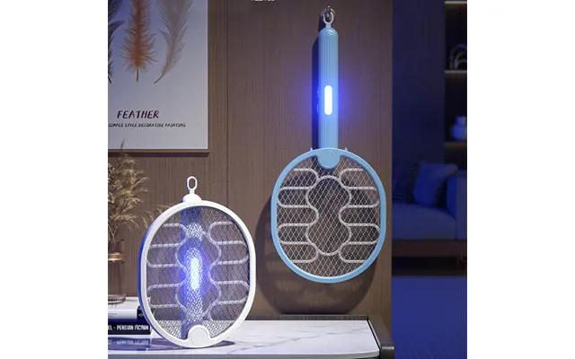 Agsivo 3 In 1 3000v Cordless Rechargeable Electric Mosquito Bug Zapper Foldable Handheld Mosquito Killing Lamp