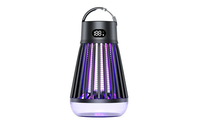 Agsivo Cordless Led Digital Display Electric Mosquito Bug Zapper Mosquito Killing Lamp Fly Trap Camp Lamp With Rechargea