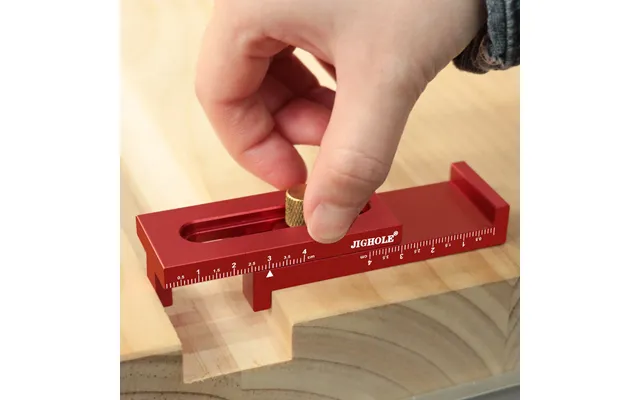 Aluminum Alloy Depth Gauge 5-40mm Gaps Gauge Woodworking Saw Gap Measuring Tool For Cutting Slotting Precision Metal Con