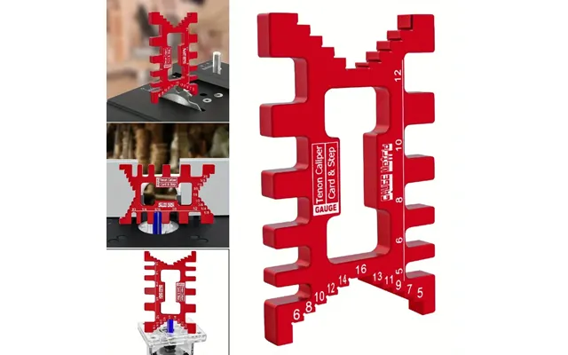 Aluminum Dovetail Jig Precision Tenon Gaps Gauge Woodworking Tenon Caliper Table Saw Depth Gauge Height Measuring Metric