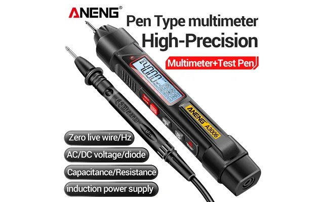 Aneng A3006 Multifunctional Electric Digital Multimeter Pen Type Intelligent Voltage Detector With Zero Fire Line Detect