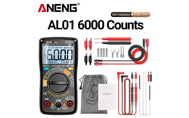 Aneng Al01 Portable Digital Multimeter High Precision Voltage Current Resistance Capacitance Frequency Temperature Teste