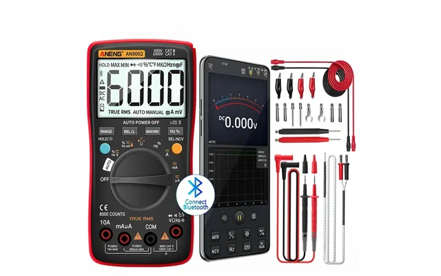 Aneng An9002 Bluetooth Digital Multimeter 6000 Counts Professional Multimetrotrue Rms Ac Dc Current Voltage Tester Auto-