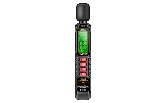 Aneng Gn102 Digital Noise Meter 30-130db Sound Level Meter Lcd Backlit Display Compact Design Accurate Measurement