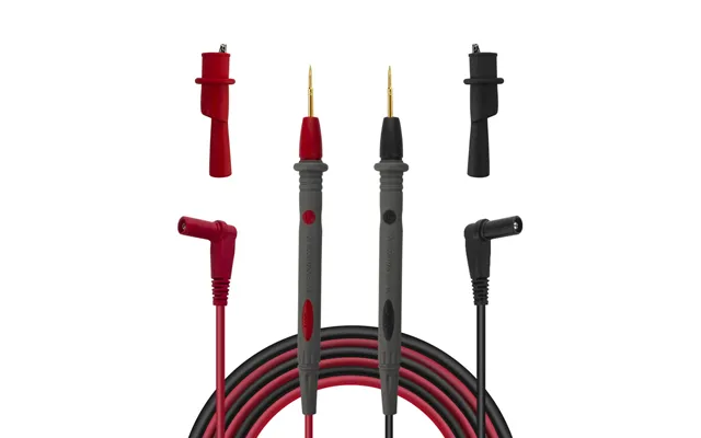 Aneng Pt1008 20a 1000v Silicon Rubber Wire Retardant Gilded Sharp Needle Probe Digital Multimeter Test Lead With Crocodi