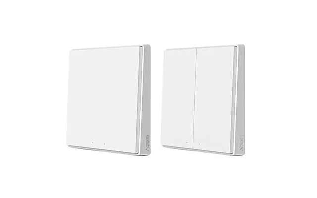 Aqara D1 Smart Zigbe Wall-mounted Switch Intelligent Wireless Key Light Button Remote Control Switch Support Mijia App H
