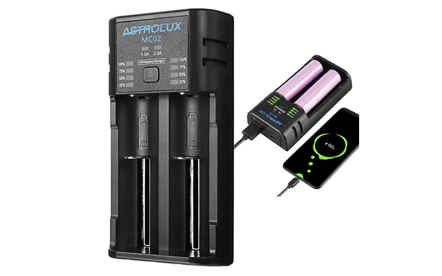 Astrolux Mc02 2 In1 Usb Charging Mini Battery Charger Portable Mobile Phone Power Bank Current Optional Charger For 186