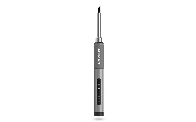 Atuman Ei2 Portable Soldering Iron 72w 9-24v Dc 5525 Fast Heating Led Indicator Temperature Control 300-400 C Lightweigh