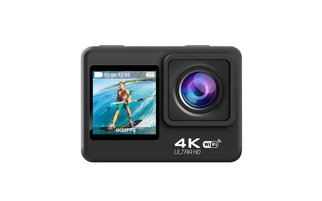 Ausek 4k Wifi Action Camera Photography Sports Camera Waterproof Hd Dual Screen Wifi Remote Control Outdoor Shooting Cyc