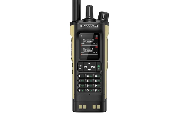 Baofeng Dm-32uv 8w Dmr Digital Analog Walkie Talkie 2.0 Tft Gps Aprs 4000 Channels Type-c Noaa Voxs Sand Color Two Way