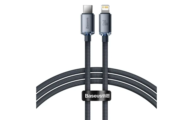 Baseus Crystal Series Pd20w Type-c To Ip Cable Fast Charging Data Transmission Tinned Copper Core Line 1