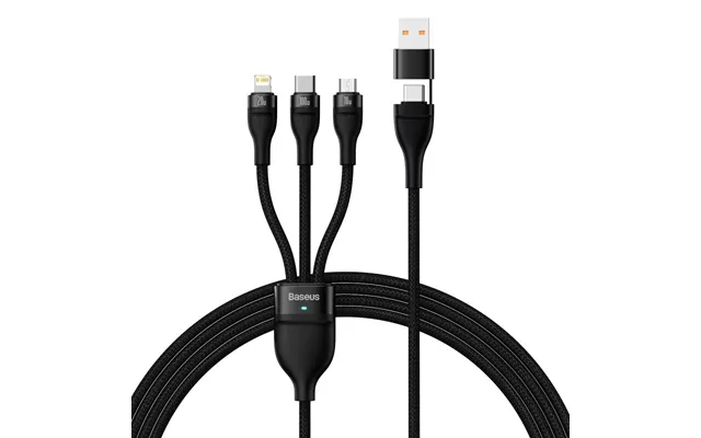 Baseus Flash Series Ii 100w Usb-a Type-c To Micro Ip Type-c Cable Pd Qc Fast Charging Data Transmission Tinned Copper Co