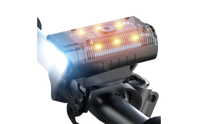 Bikight Bike Headlight 1200mah Battery Dual Distance Beam Design Waterproof 4 Light Modes Type-c Fast Charge Power Displ