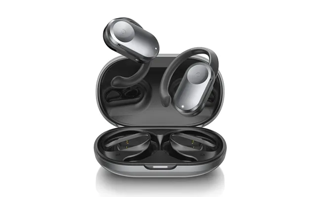 Blitzmax Bm-ct1 Open Ear Headphones Bluetooth Earphone 16.2mm Large Drivers Bass 50h Long Battery Life Enc Hd Calls Flex