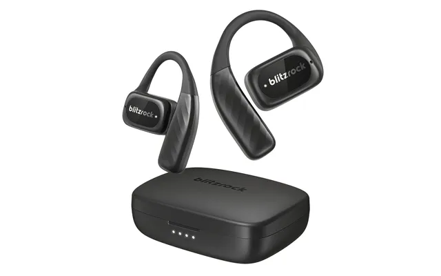 Blitzrock Br-ct3 Open Ear Earbuds Bluetooth V5.4 Earphones Air Conduction Earhook Enhanced Bass 4 Mics Clear Calls App C