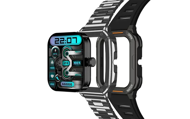 Blitzwolf Bw-gtc3 1.99 Inch Hd Screen Dual Bluetooth Heart Rate Blood Pressure Spo2 Health Monitoring Blutooth Call Com