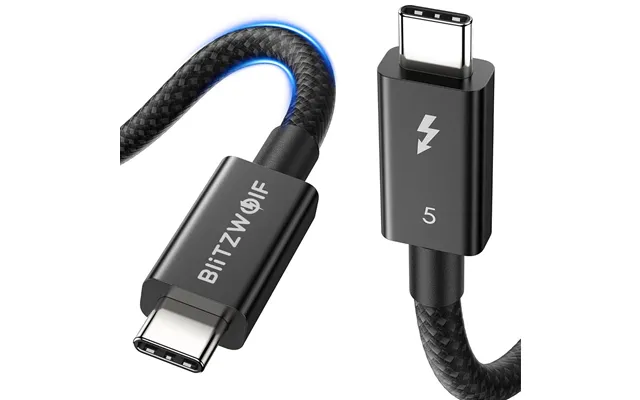Blitzwolf Bw-hdc8 Thunderbolt5 Cable 240w Fast Charging Up To 120gbps Bandwidth For 16k Dual 8k 6k Compatible For Thund