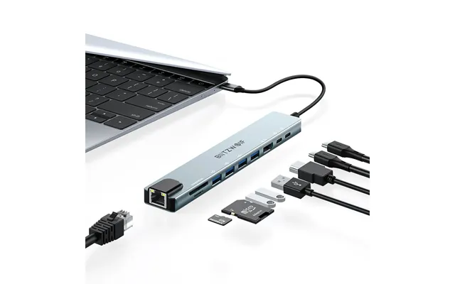 Blitzwolf Bw-new Th5 10 In 1 Usb Hubs With Hd 4k 30hz Usb3.0 Usb2