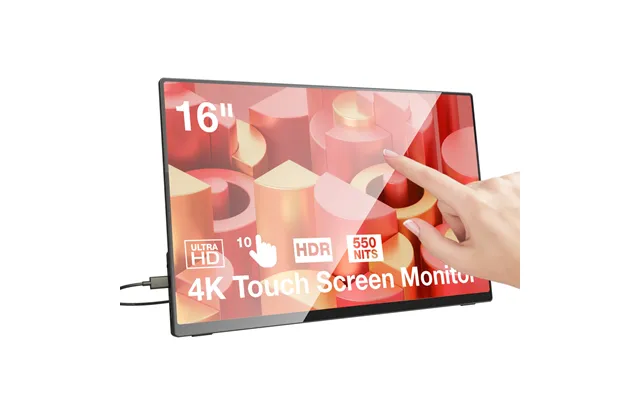Blitzwolfâ Bw-pcm5 Pro 16 Inch Touchable 4k Uhd Type C Portable Computer Monitor Gaming Display Screen For Smartphone Ta