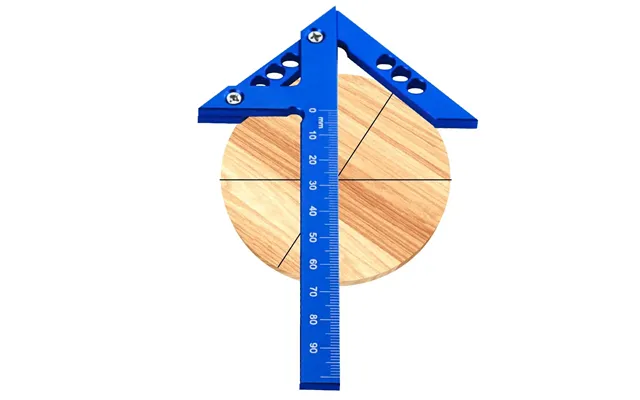 Blue Center Finder Aluminum Center Line Scriber For Finding Center Drawing Straight Lines Right Angles Midlines Vertical