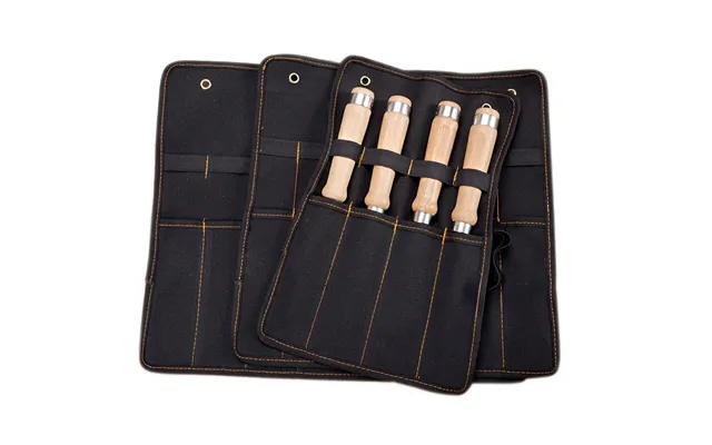 Chisel Carrying Case Canvas Pocket Tool Roll Holder Wrench Pouch Organizer For Knife Hammers Gouges Carpenter