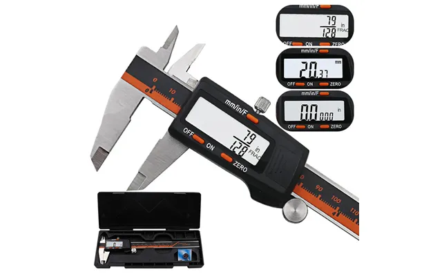Daniu 150mm Stainless Steel Lcd Screen Display Digital Caliper 6 Inch Fraction Mm Inch High Prec