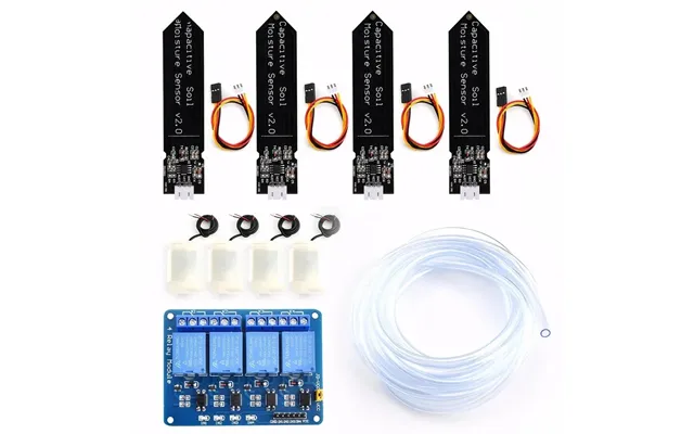 Dc5v 4-way Automatic Irrigation System Self Watering Diy Kits Garden Greenhouse Flower Water Pump Smart Soil Moisture Se
