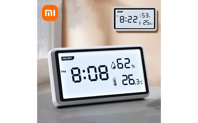 Deli Electronic Thermometer Hygrometer Weather Station With High Precision 0