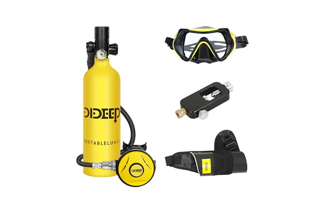 Dideep X4000pro 1l Scuba Diving Tank Snorkel Equipment Leisure Outdoor Swimming Spare Oxygen Portable Capacity Use 10-20